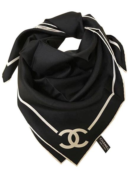 chanel silk headscarf.